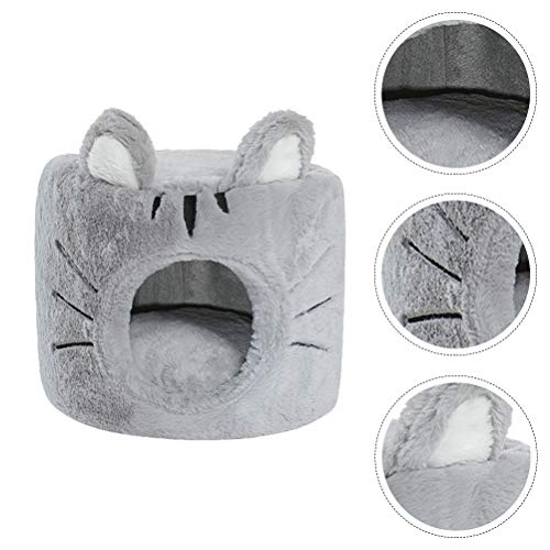 Ninho de pelúcia para animais de estimação Gato cilíndrico com tudo incluído Ninho de gato dobrável
