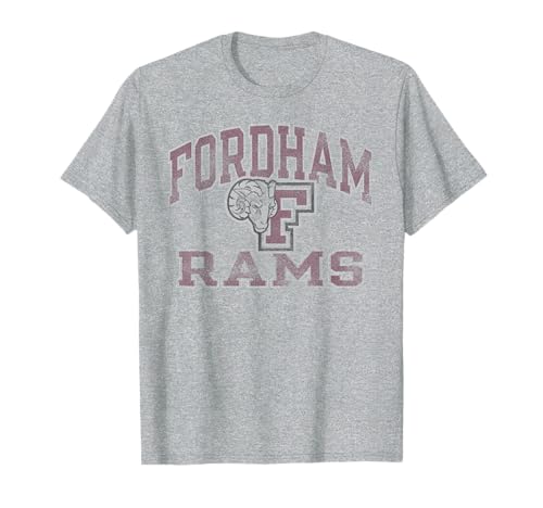 Fordham Rams Vintage Worn Gray Officially Licensed T-Shirt