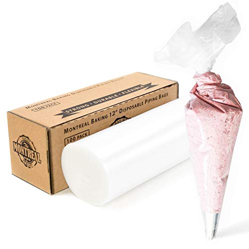 Industrial Strength 12 Inch Disposable Piping Bags | 100 Roll Dispenser Box