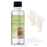 Odorless Mineral Spirits, Mineral Spirits Paint Thinner Highly Dilutable Quick-Drying and Powerfully Cleaning for Painters and Amateurs To Dilute Oil Paints and Clean Brushes, 100ml