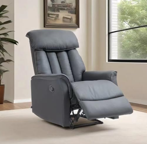 El Mejor Listado de Reposet disponible en línea para comprar. 48 EKE Sillon Reposet Reposed Individual Reclinable Moderno Cómodo Resistente para Sala o Dormitorio Acolchado Comodo Vinipiel Fresco (Gris)
