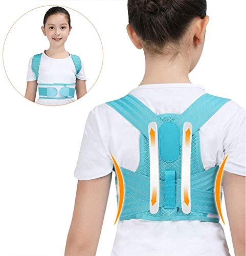 Correcteur de posture rose réglable pour enfants et ados