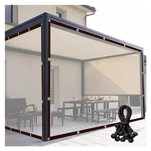 Paneles laterales de pérgola de PE impermeables con ojales plásticos 2