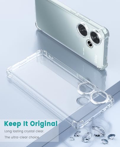 Image of Lustree Redmi 13 5G Back Cover Premium Case for ??? Slim Soft TPU Case, Anti-Scratch Cover with Four-Corner Protection Raised Camera Guard for Redmi 13 5G