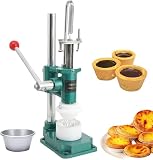 Nuxyyds Máquina Manual para Hacer Tartaletas De Huevo, Máquina para Moldear Tartaletas De Crema Pastelera para Hornear Tartaletas De Waffle Y Tartas De Waffle, 10 Moldes