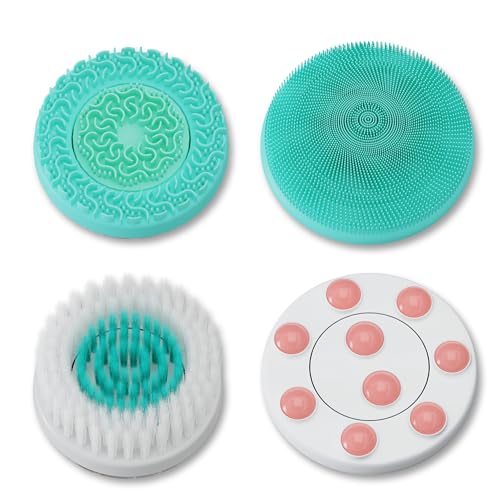 Lumineo pack de 4 embouts (4 têtes de brosse) Tête de brosse de rechange, têtes de rechange pour toutes les brosses de nettoyage LUMINEO