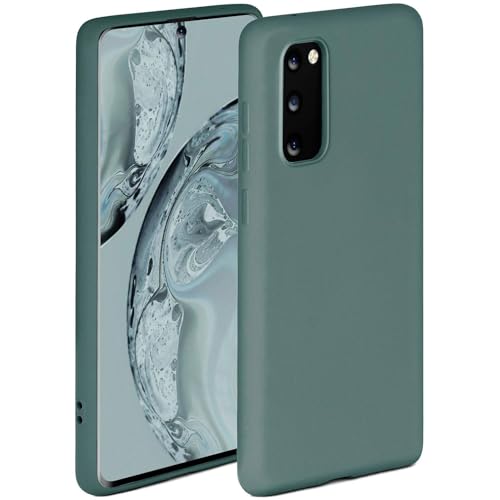 Coque silicone Samsung S20 avec bord surélevé anti-choc mat pétrole