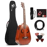 JOEDUCURE Chinese Acoustic Guitar National Musical Instruments 4 Strings Plucked Instruments Travel