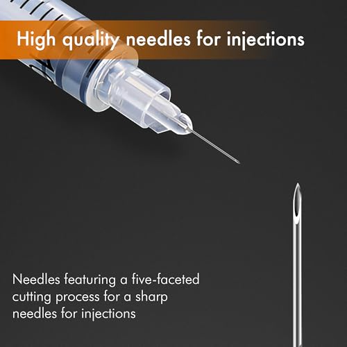 1ml Syringes with 31G 5/16 Inch Needle – Individually Sealed, Pack of 20 - Thumbnail 5