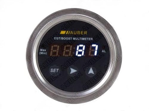 Round Automobile Multimeter, 2 1/16'' (52 mm) (White)