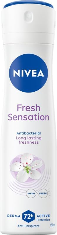 NIVEA Antyperspirant dla kobiet Fresh Sensation spray 72H, 150 ml