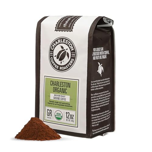 Charleston Coffee Roasters | Specialty Organic Ground Coffee | Hand Picked, Premium Slow Roast...