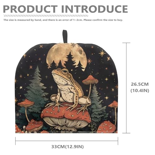 Image of Generic Hudotybom Mushroom Frog Tea Cozy for Teapot Insulated Large Teapot Cover to Keep Warm Tea Kettle Cover Machine Washable Coffee Pot Cloth Covers Kitchen Home Decorations, CZA49