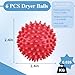 6 Pack Laundry Balls for Dryer, Dryer Balls Laundry Reusable, Dryer Ball Plastic Pellet Packs for Fabric Soften, Reduce Wrinkle and Less Static Cling-Mix