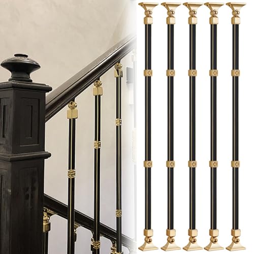 Poste de barandilla de metal ajustable de 270° para soporte de suelo en escaleras de jardín 2