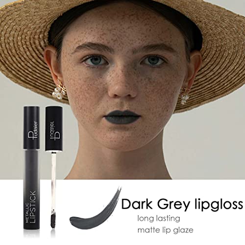 Kilshye Matte Liquid Lipstick Cream Lip Gloss High Pigment Lipsticks Smooth Lipglaze Long Lasting Lips Makeup For Women And Girls Pack Of 1 (E- Dark Grey 23) #TOP4