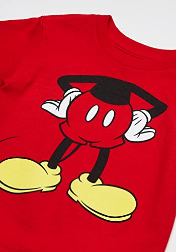 Disney Baby Boys Mickey Headless Short Sleeve Crew Neck Infant And Toddler T Shirts, Red, 4T Us #TOP2