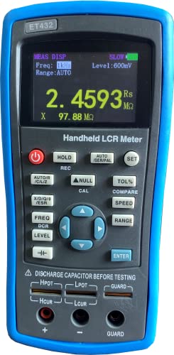 East Tester Handheld inductance Meter capacitance Meter to Measure Components ; 5 Digit Display inductance Meter (ET432)