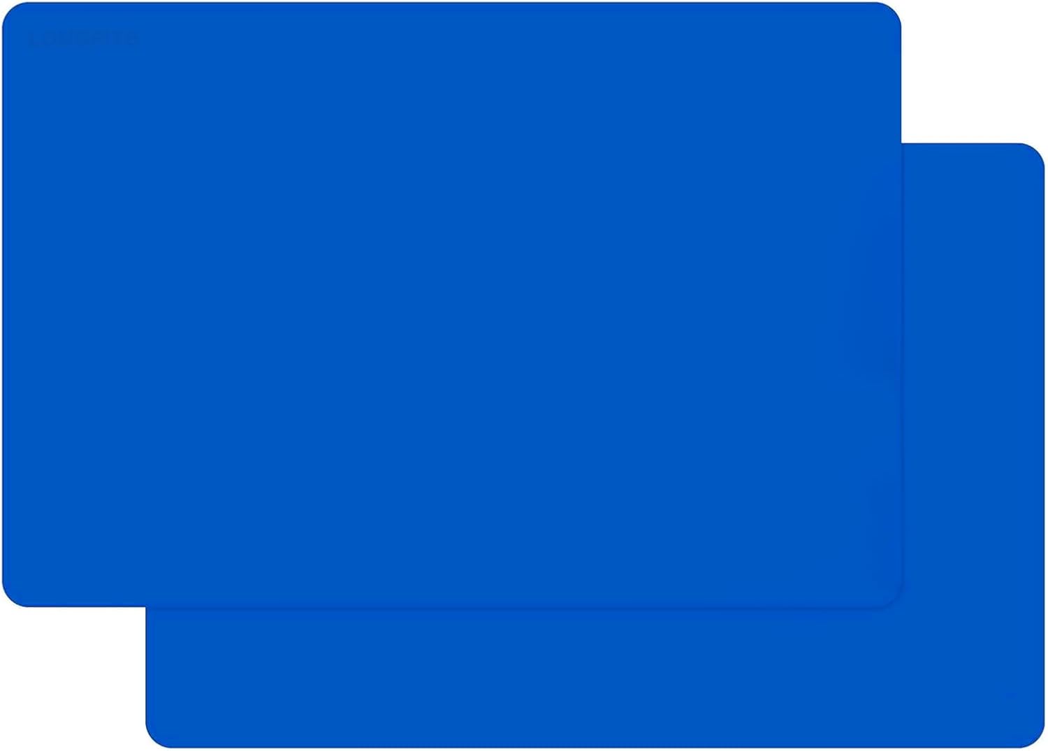 20 x 16' Silicone Protective Mats 2-Pack, Non-Stick Extra Large Pastry Baking Mats, Heat Resistant Tabletop Protectors (Blue)