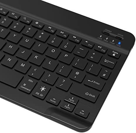 Arteck Universal Backlit 7-Colors & Adjustable Brightness Ultra Light Slim Portable Wireless Bluetooth 3.0 Keyboard for iOS iPad Pro, iPad Air, iPad Mini, Android, MacOS, Windows Tablets PC Smartphone