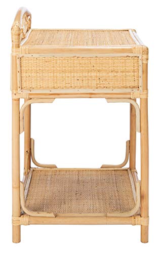Safavieh Home Bea Coastal Natural 1-drawer 1-shelf Nightstand - Image 8