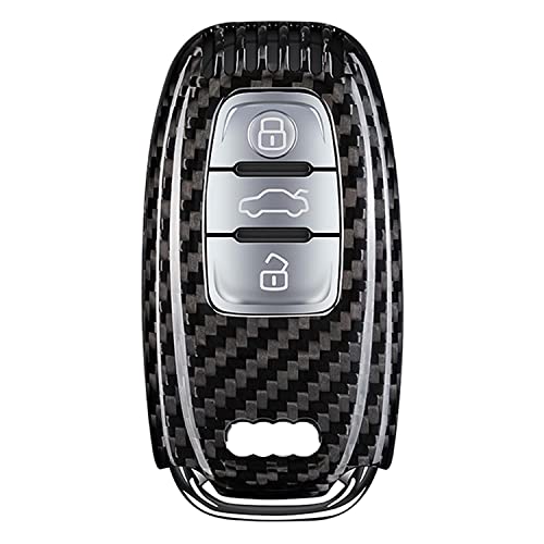 Étui clé Audi en carbone véritable pour votre quotidien