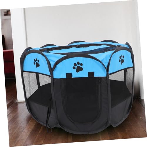 Parc de jeu sécurisé avec porte filet résistant pour chiot et chaton - 5