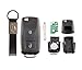 Clé Télécommande pour Volkswagen avec Carte Électronique - 2 Boutons pour VW Skoda Seat Golf Passat Tiguan Polo (433Mhz ID48 Chip) 1JO959753N Transpondeur avec Batterie prêt pour la Programmation