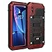 Beasyjoy iPhone XR Case, Heavy Duty Built-in Screen Full Body Protective Waterproof Shockproof Tough Rugged Hybrid Military Grade Defender Outdoor(Red)