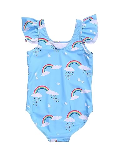 Image of LIZENS Girls Swimwear One Piece Swimsuit Toddler Cute Beach Bathing Suit