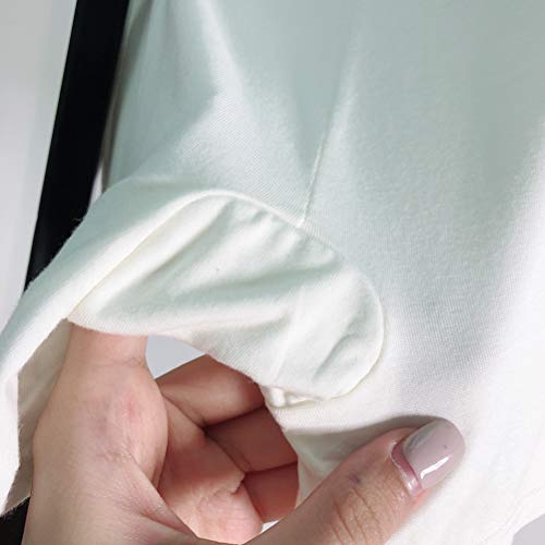 Calça feminina Healifty antiesvaziamento, calça confortável, respirável, elástica, algodão, roupa ín