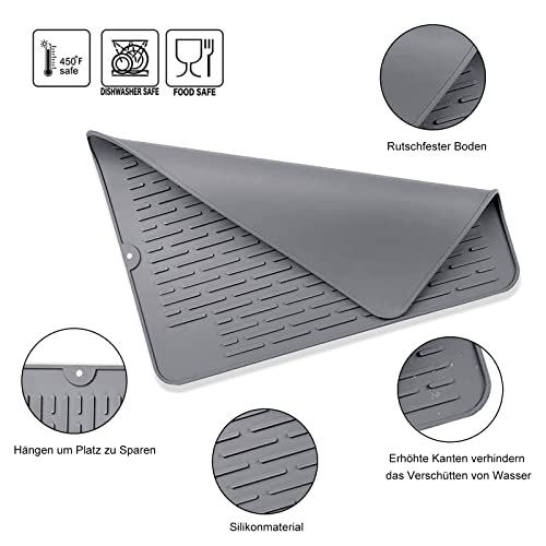 Tappetino Scolapiatti in Silicone Antiscivolo