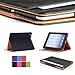 I4UCase Apple iPad 2 / iPad 3 / iPad 4 Case - Soft Leather Stand Folio Case Cover for iPad 2 / iPad 3 / iPad 4, with Multiple Viewing angles, Auto Sleep/Wake, Document Card Pocket (Black)
