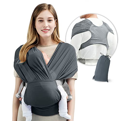 Écharpe De Portage, Respirant Kangourou Porte Bébé Koala Liste de Naissance-nouveau né à 15kg Ergonomique Echarpe Koala Naissance et Physiologique -gris