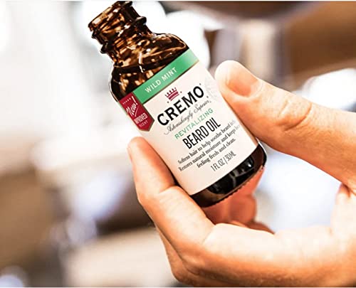 Cremo Beard Oil, Revitalizing Wild Mint, 1 Fl Oz - Restore Natural Moisture And Soften Your Beard To Help Relieve Beard Itch #TOP4