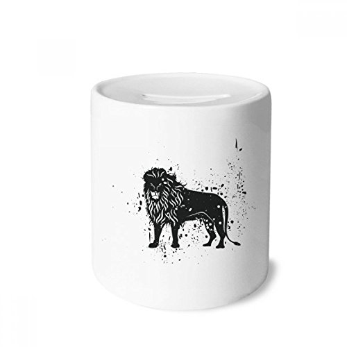 Tirelire en céramique motif lion mexicain, idée cadeau idéale pour enfants