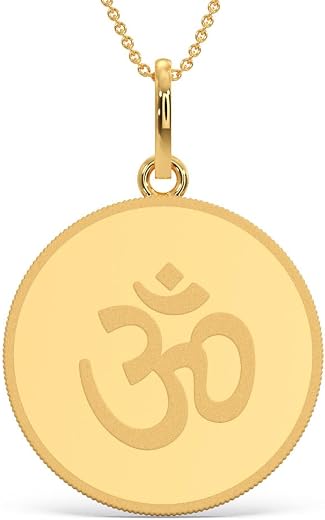 KALYAN JEWELLERS 24K (999) Purity OHM Gold Coin Pendant 8 Gms
