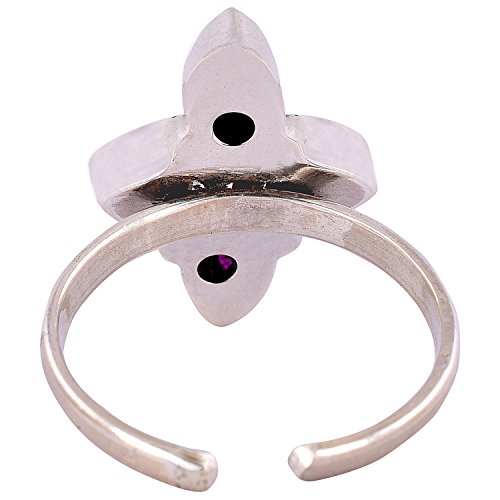 Peen Zone We Deliver The Actual Jewelry Women's 92.5-925 Sterling Ruby Toe Ring Leg Finger Rings Silver #TOP3