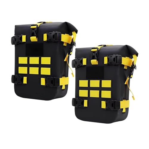 Sacoche arrière de moto 6L étanche avec support rigide interne antichoc pour pare-chocs
