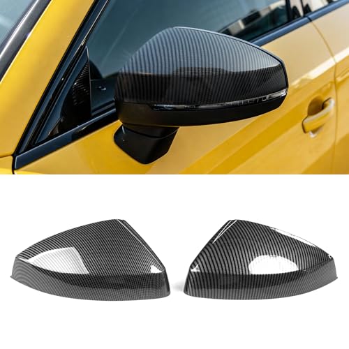 【Più Trendy e Sportive】Compatibile con Coperture specchietti Audi S3 2015 sono molto pratiche. Da un lato, può proteggere il vetro dello specchietto retrovisore dell'auto da graffi e usura senza compromettere la funzione pieghevole dello specchietto retrovisore. Inoltre, è anche moderno e bello. Il design fibra di carbonio è semplice e moderno, elimina mediocrità dell'auto originale e dà alle persone un senso di vitalità.