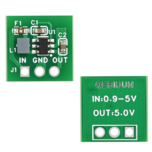 10Pack DC-DC Step Up Converter Board Module, 0.9 V 1.5V 1.8V 2.5V 3V 3.3V 3.7V 4.2V to 5V Synchronous Switching Regulator DIY Non-Isolated Voltage Boost Converter for Arduino3