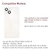 Perzework Rear Back Glass Replacement for iPhone 14 Plus 6.7-inches with Reparing Toolkit and All Necessary Parts (Starlight White)