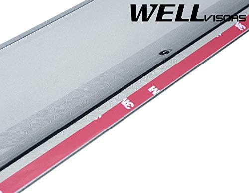 WellVisors Window Visors Wind Deflectors Compatible with Toyota RAV4 1996-2000 Premium Series Rain Guards 3-847TY011