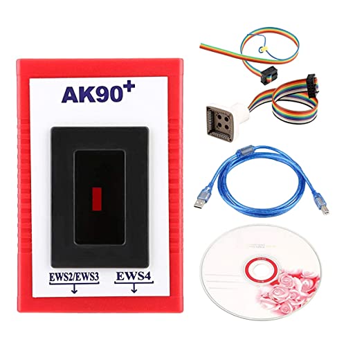 Qiilu AK90+ Key Programmer for EWS Auto Key Programmer AK90+ Car Key Programmer V3.19 Match Diagnostic Tool for EWS AK90 Key-PROG