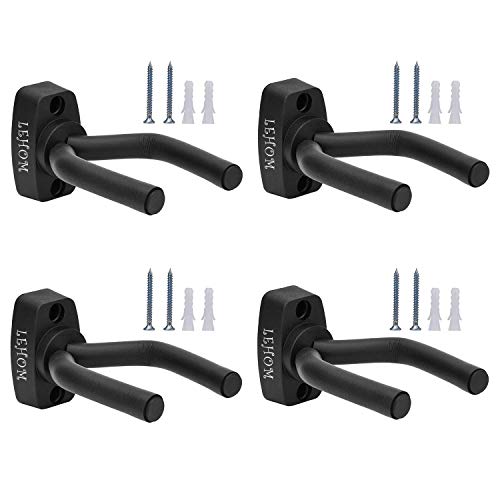 Guitar Hanger For Wall 4 Pack, Guitar Hooks Holders Stand Rack For Wall