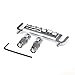 Musiclily Badass Style Wraparound Guitar Adjustable Saddle Bridge Tailpiece for Gibson LP Les paul Electric Guitar, Chrome