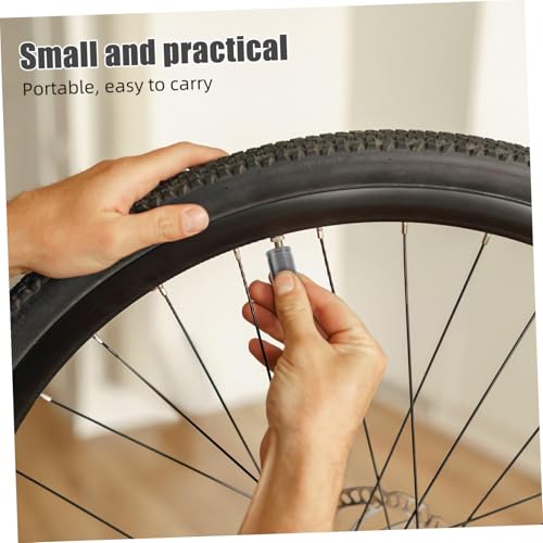 Holibanna 2 piezas Tapas de Válvula de Bicicleta de Aleación de Titanio, Accesorios de Ciclismo Livianos para Montaña y Carretera, Cubiertas de Polvo para Neumáticos miniatura 7