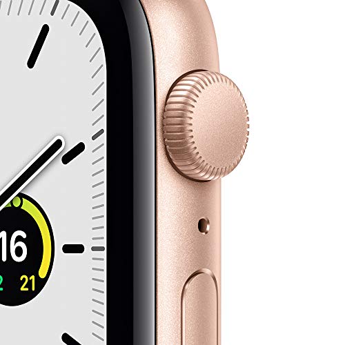 Apple-Watch-SE-GPS-44-mm-Caja-de-Aluminio-en-Oro-Correa-Deportiva-Rosa-Arena