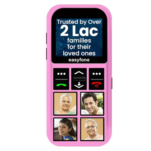 easyfone Star - Safety Device Cum Phone for Kids with SOS, GPS Tracking, Discreet Listening, Photo Dial, No Internet, 10 Days Battery Backup, Parental Control by Seniorworld