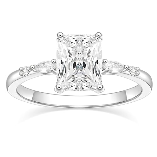 Bague de mariage pour femme avec zircone cubique de 3 carats